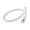 Bracelet Bulgari Serpenti Seduttori - Bracelet jonc en or blanc, diamants et émeraudes 58 Facettes 34137