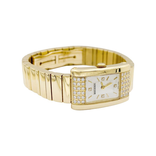 Montre Boucheron Reflet Icare - Montre en or jaune sertie de diamants 58 Facettes 35020