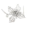 Broche Broche Fleur en platine et or blanc 18K, diamants 58 Facettes 33787