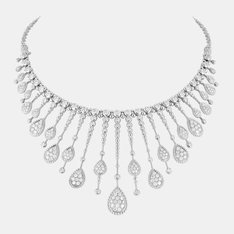 Collier Serpent Bohème Or blanc Diamant 9.77ct