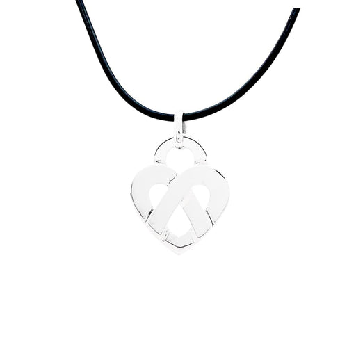 Pendentif Poiray Cœur Entrelacé - Pendentif grand modèle en or blanc 750 58 Facettes 35311