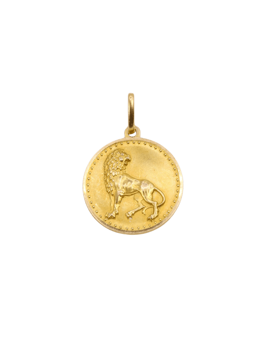 Pendentif Pendentif signe lion or jaune 58 Facettes J464