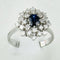 Bague 56.5 Bague en or blanc 14K avec saphir et diamants 58 Facettes 2189
