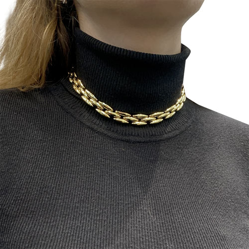 Collier Cartier Gentiane - Collier ras de cou en or jaune 58 Facettes 35331