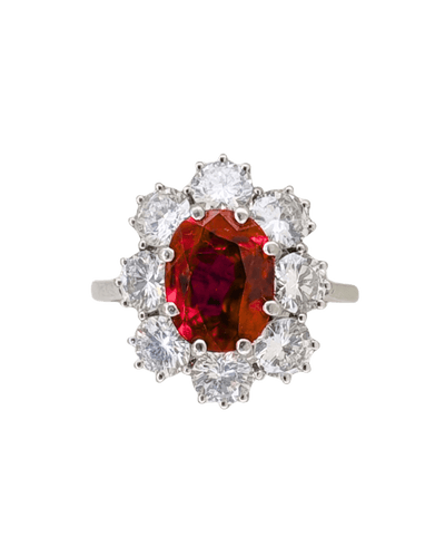 Bague 51 Bague avec Rubis et Diamants 58 Facettes