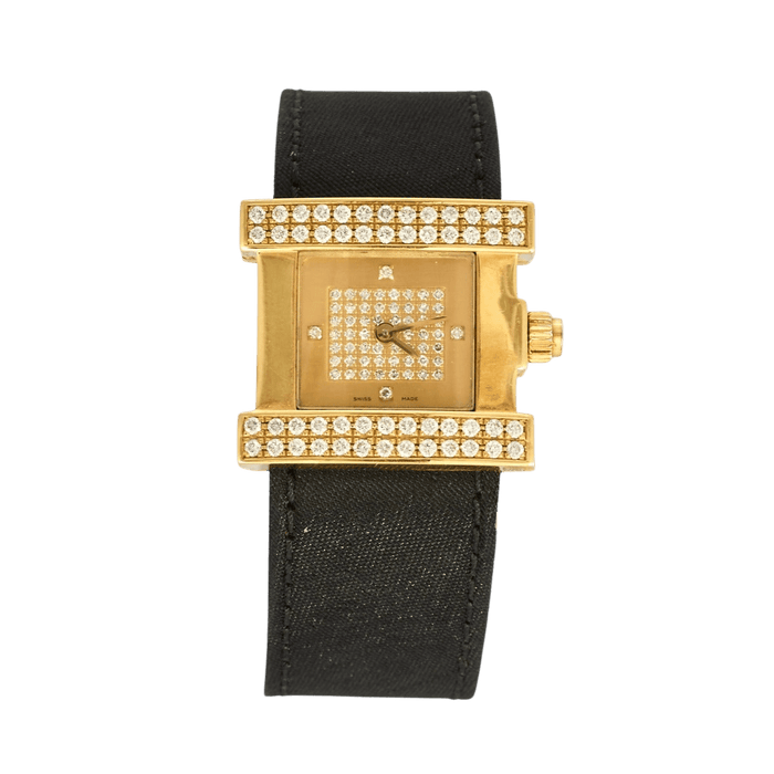 Montre EP PEQUIGNET- Montre en or jaune et diamants 58 Facettes DV0640-9