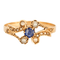 Bague 57 Bague saphir et perles 58 Facettes DV0608-5