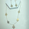 Boucles d'oreilles Ensemble collier et boucles d’oreilles Main de Fatma en or jaune 18 carats 58 Facettes