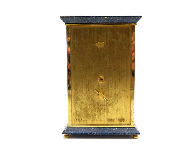 Montre pendule jaeger lecoultre 481 horloge baguette laiton lapis lazuli mecanique 58 Facettes 271807