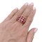 Bague 53 Bague or jaune et rubis. 58 Facettes 34681