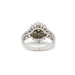 Bague 54 Bague or blanc, diamants 58 Facettes 240024SP