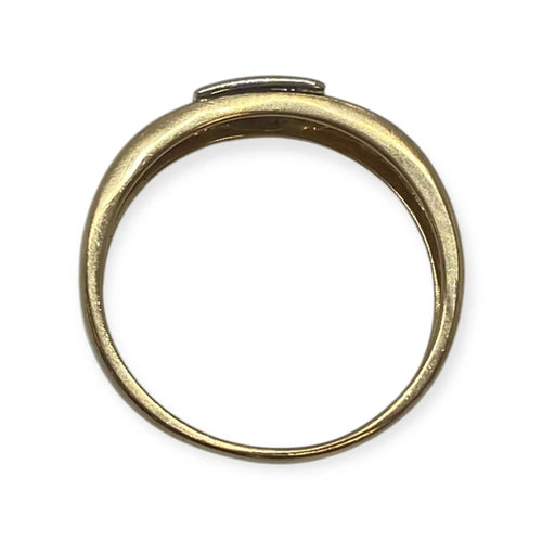 Bague 63 Bague deux ors en or blanc et or jaune 750 avec diamant 58 Facettes 330088312