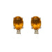 Boucles d'oreilles Boucles d'oreilles or blanc saphir jaune diamants 58 Facettes LP993/13