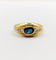 Bague 53 Bague jonc vintage or jaune, saphir et diamants 58 Facettes A06062
