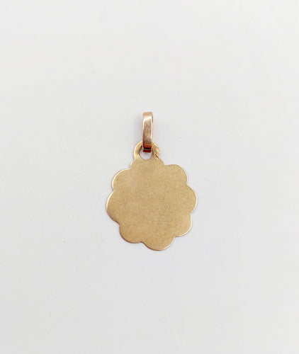 Pendentif Petite Médaille religieuse victorienne or rose 58 Facettes A05624