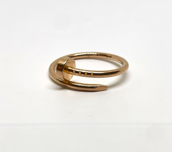 Bague 56 Cartier - Bague « juste un clou » or rose PM 58 Facettes