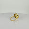 Bague Bague solitaire citrine ovale facettée en or jaune 14k 58 Facettes 2511012