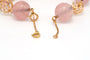 Bracelet Bracelet or jaune et quartz rose 58 Facettes 20745