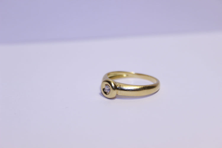 Bague 48 Bague solitaire Diamant 0.065ct 58 Facettes