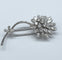 Broche BROCHE MOTIF FLORAL PLATINE ET DIAMANTS 58 Facettes 250194