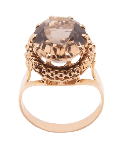 Bague 52 Bague cocktail Lumineuse Or rose 18K Quartz fumé 58 Facettes BO200021/LUMINEUSE