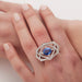 Ring 54 Sapphire and diamond ring 58 Facettes