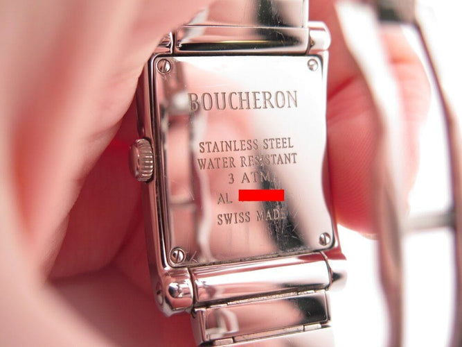 Montre vintage montre BOUCHERON reflet icare 34 mm quartz classique acier diamant 58 Facettes 268397