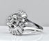 Bague 56 Magnifique bague en platine, diamants baguettes et ronds 58 Facettes AB288