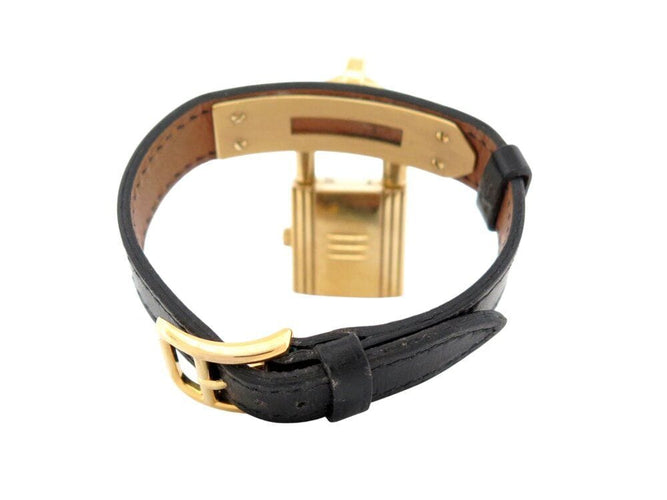 Montre vintage montre HERMES kelly cadenas pm 20 mm quartz plaque or en 58 Facettes 267343