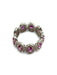 Bague 53 Bague or blanc saphirs roses et diamants 58 Facettes