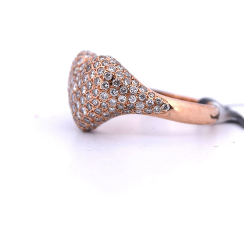 Bague 53 Bague cœur en diamant 58 Facettes