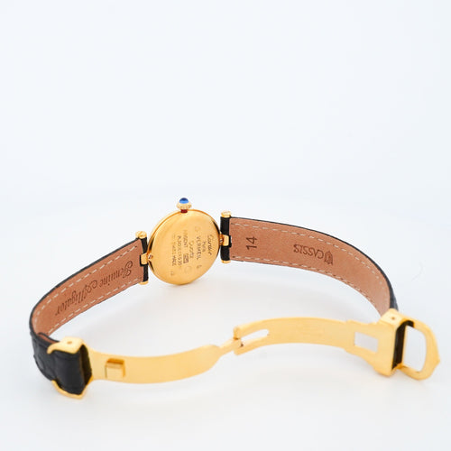 Montre Cartier Must Vendôme - Gold circle dial - SM 58 Facettes