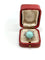 Bague 51 Bague ancienne or blanc, turquoise, diamants 58 Facettes M9157