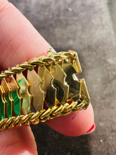 Bracelet Bracelet or jaune époque 1950 58 Facettes 7788 A