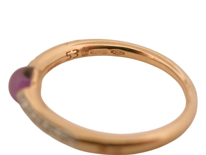 Bague 52 bague POMELLATO m'ama non m'ama amethyste 52 diamants en or jaune 18k 58 Facettes 268364