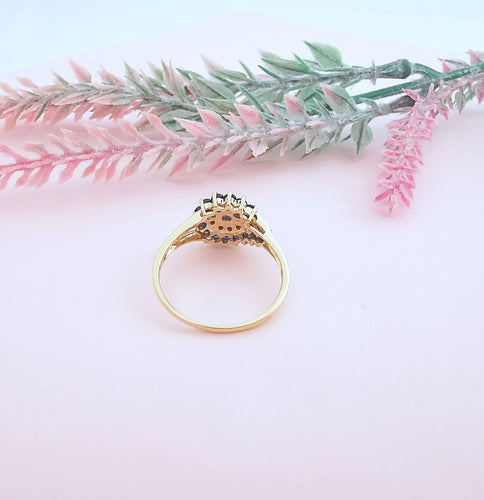 Bague 55 Bague saphirs diamants or 58 Facettes AA 1655