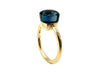 Bague 54 POMELLATO - bague collection Nudo Petit, 2 ors et topaze bleue de Londres 58 Facettes