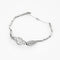 Bracelet en or gris avec diamants