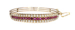 Bracelet Bijoux de la Grande Époque : Bracelet jonc victorien en rubis 58 Facettes 21273-0594
