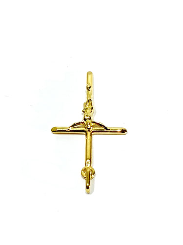 Pendentif Pendentif crucifix en or jaune 58 Facettes