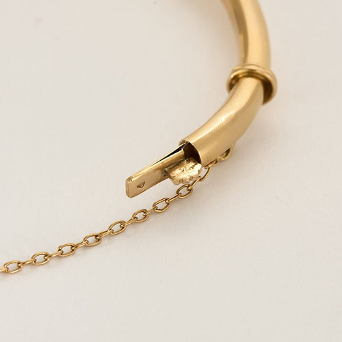 Bracelet Bracelet en or rose à motif de bambou 58 Facettes LAN1507