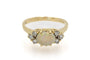 Bague 56 Bague vintage en or jaune, opale et diamants 58 Facettes 11577