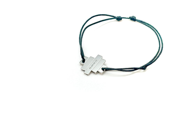 Bracelet DINH VAN - Bracelet or blanc diamants 58 Facettes M9101