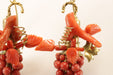 Earrings Antique coral gold earrings 58 Facettes 7462