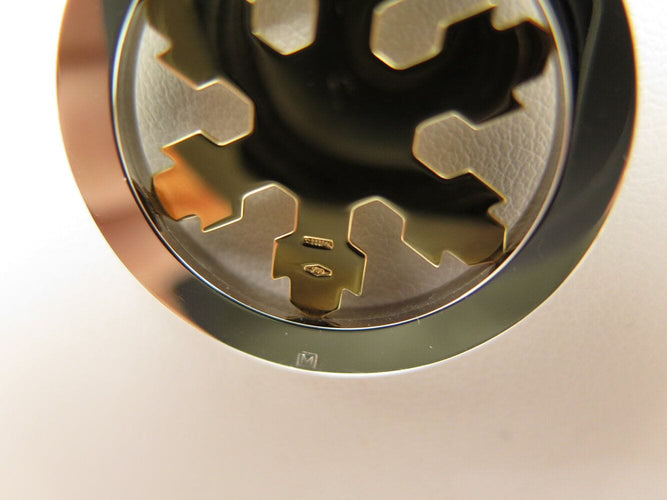 Collier collier BULGARI tondo pendentif flocon de neige or jaune 18k acier 58 Facettes 271635