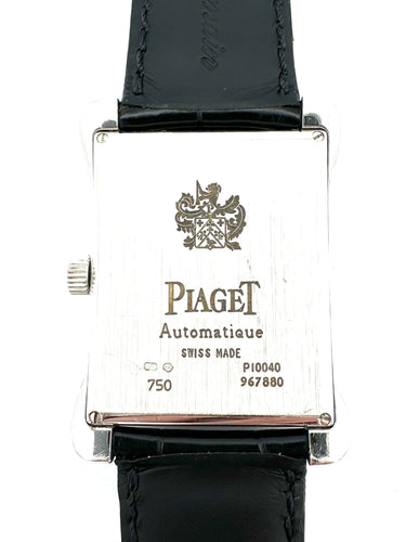 Montre PIAGET. Collection "Emparador", montre en or blanc automatique. 58 Facettes