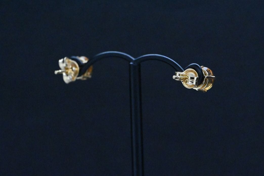 Boucles d'oreilles Boucles D'oreilles Citrine Or Jaune 18 Carats 58 Facettes