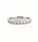 Bague 53 Demi-Alliance T51 en or blanc et diamants 58 Facettes
