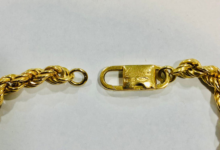 Collier Collier maille corde "CHINI BREV" or jaune 58 Facettes