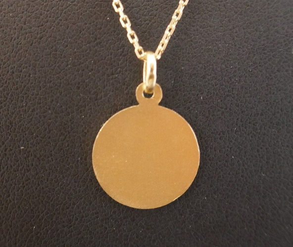 Médaille Ange avec chaîne, Or Jaune